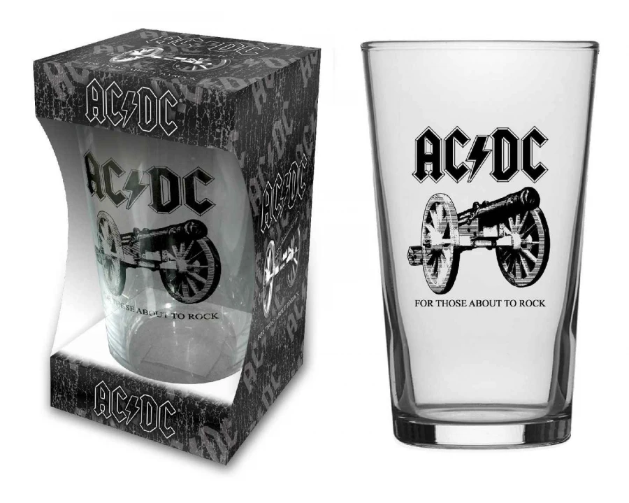 AC/DC Trinkglas - For those about to rock